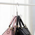 Stainless Steel Storage Hanger With 4 Hooks For Bras Ties Bag and Belts-Silver