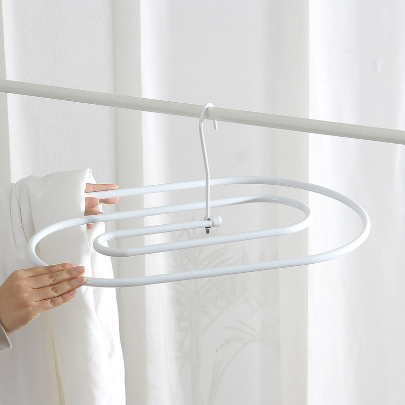 Elliptical Spiral Drying Rack for Quilt -White
