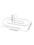 Elliptical Spiral Drying Rack for Quilt -White