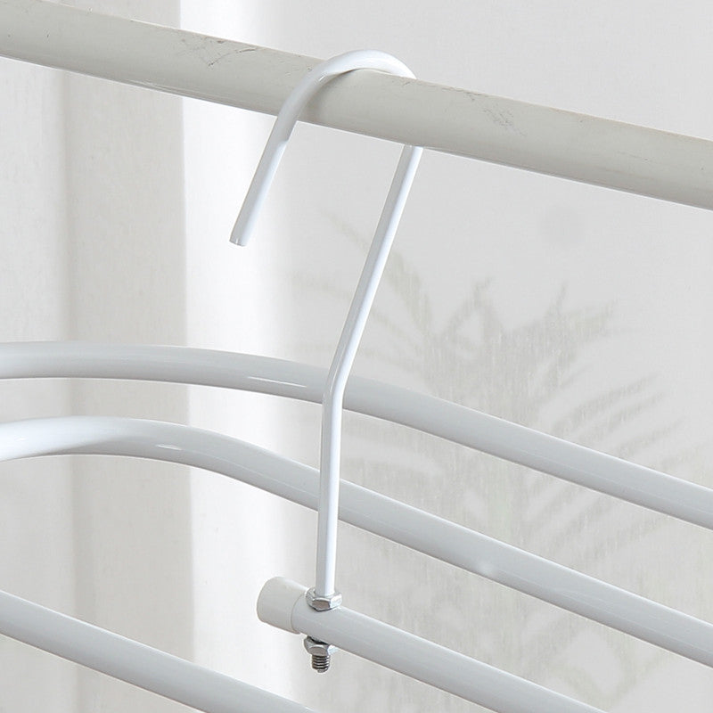 Elliptical Spiral Drying Rack for Quilt -White