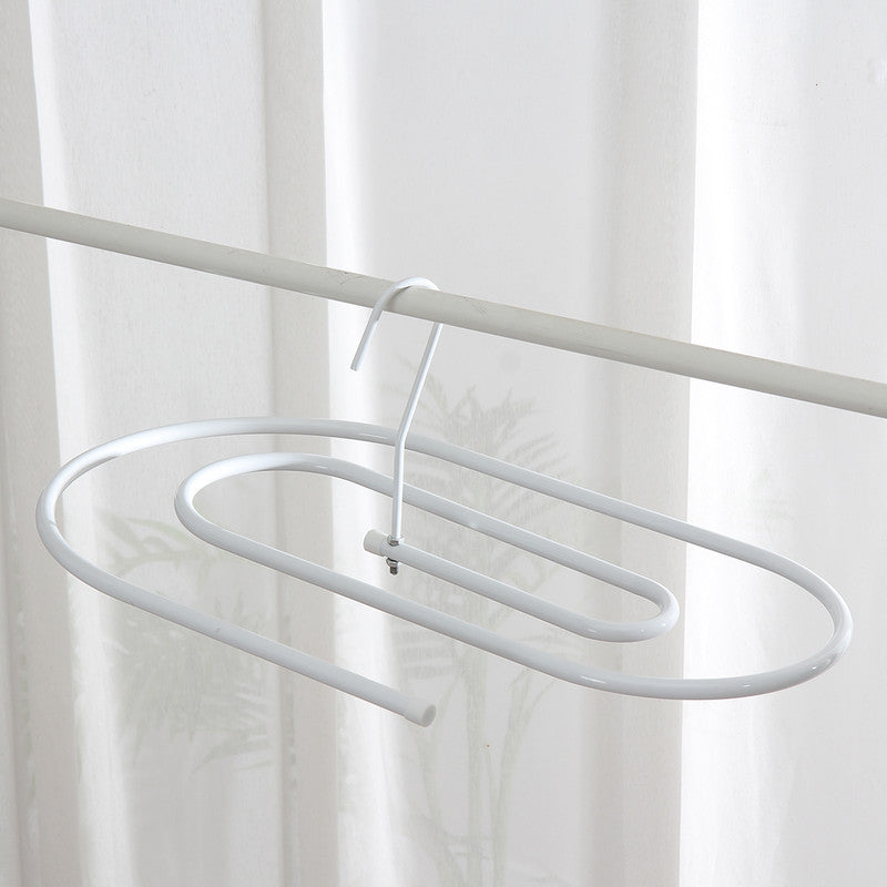 Elliptical Spiral Drying Rack for Quilt -White