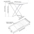 Double Wing Floor Folding Drying Rack For Clothes Quilt Towel-White