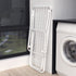 Double Wing Floor Folding Drying Rack For Clothes Quilt Towel-White