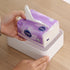 Desktop Tissue Box Height-Adjustable Storage Box for Home Living Room And Dining Room-White