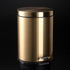 5L Stainless Steel Round Trash Can With Lid And Foot Pedal for Household Kitchen Hotel-Champagne Gold