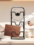 Three-layer Pot Lid Rack Kitchen Countertop Organizer for Cutting Board-Black