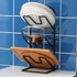 Three-layer Pot Lid Rack Kitchen Countertop Organizer for Cutting Board-Black