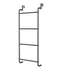 Over The Door Towel Rack Metal Behind Door Hanger for Bathroom Bedroom-Grey