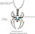 Spider Pendant Necklace Surgical Steel Superhero Spiderman Jewelry for Kids- Silver B