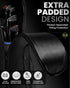 OutdoorMaster Padded Golf Club Travel Bag with Wheels, 900D Heavy Duty Oxford Waterproof -Alligators-Black