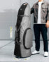 OutdoorMaster Padded Golf Club Travel Bag with Wheels, 900D Heavy Duty Oxford Waterproof -Alligators-Gray
