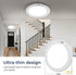 2 Pack Magnetic Wireless Ceiling Light, Rechargeable Battery Operated Ceiling Light wiht Remote, Ultra-Thin Motion Sensor Shower Lamp for Bathroom Closet Porch