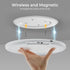 2 Pack Magnetic Wireless Ceiling Light, Rechargeable Battery Operated Ceiling Light wiht Remote, Ultra-Thin Motion Sensor Shower Lamp for Bathroom Closet Porch