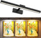 Wireless Rechargeable Picture Light 16inch LED Wall Art Lamp Remote Black