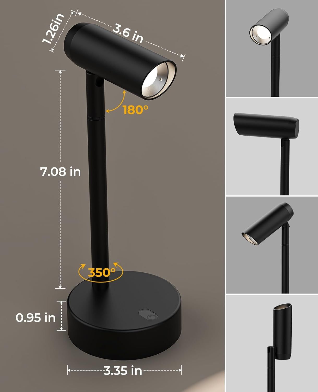Picture Light for Wall, Battery Operated Art Light for Paintings CCT Dimmable Recharging Gallery Battery Wall Light with Remote Control for Living Room Gallery Dartboard Art Bathroom 2PCS