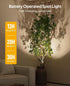 Spotlights Indoor, No-Glare Rechargeable Floor Can Light for Plants with Remote, Wireless Art Accent Spot Lights Uplight for Painting, Picture, Dartboard, Home, Corner Sofa Display 2PCS