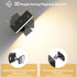 LED Wall Lights 2 Pack with Remote,Wall Sconces Lamp 3000mAh Rechargeable Battery Operated,3 Color Temperatures & 12 RGB Dimmable Magnetic 360° Rotation Cordless Light (Black)