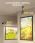 Zoomable Picture Light for Wall, Battery Operated Art Light for Paintings CCT Dimmable Spotlight for Wall Art Wall Light with Remote Control for Living Room Gallery Dartboard Bathroom 2PCS