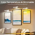 White Rechargeable Picture Light with Remote, Dimmable 3 Colour LED Wall Light for Artwork, Frames, Mirrors and Gallery Walls