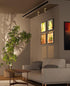 Spot Lights Indoor, Rechargeable Picture Light with Remote, Dimmable CCT Spotlight for Wall Art, 6000mAh Battery Uplights Indoor with Timer for Plant Artwork Painting Sofa Corner Light Gold