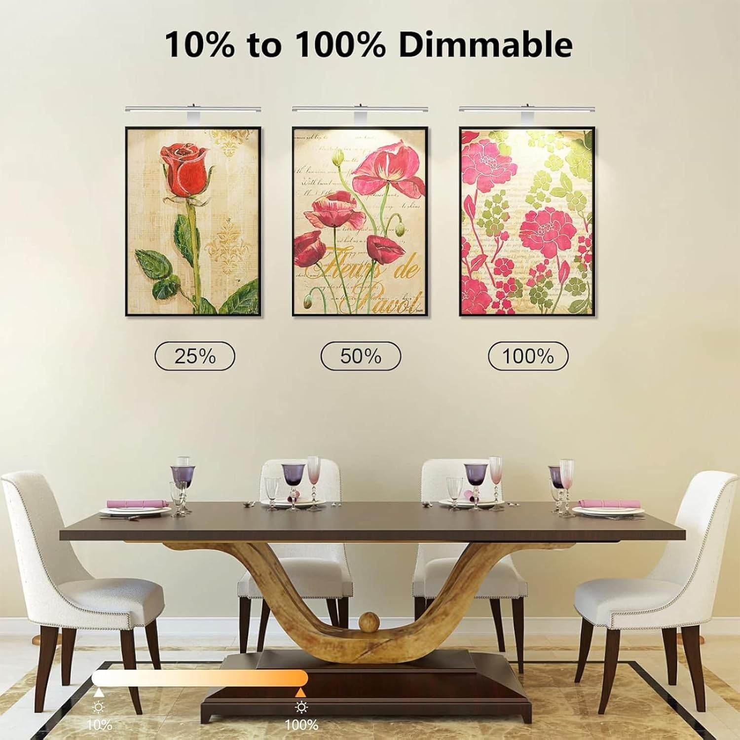 Picture Lights for Wall Plug in or Hardwired,3000K Warm White Dart Board Lights with Remote,13.5inches Silver LED Art Light Dimmbare mit Timer for Gallery Paintings Picture Dartboard