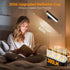 Battery Operated Wall Sconce Set of 2 Wireless Wall Lamp with Remote Control & Touch Control Rechargeable LED Wall Lights 3 Color Temperatures 360° Rotatable for Bedroom Living Room Black