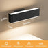 Battery Operated Wall Sconce Set of 2 Wireless Wall Lamp with Remote Control & Touch Control Rechargeable LED Wall Lights 3 Color Temperatures 360° Rotatable for Bedroom Living Room Black