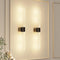 Black Battery Operated Wall Sconce Set of 2, Rechargeable Wireless Wall Lights with Remote and Touch, 360° Rotatable Sconces Wall Decor for Bedroom Living Room (23.62 Inch, 2-Pack)