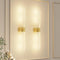 Gold Battery Operated Wall Sconce Set of 2, Rechargeable Wireless Wall Lights with Remote and Touch, 360° Rotatable Sconces Wall Decor for Bedroom Living Room (23.62 Inch, 2-Pack)