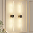 Black Battery Operated Wall Sconce Set of 2, Rechargeable Wireless Wall Lights with Remote and Touch, 360° Rotatable Sconces Wall Decor for Bedroom Living Room (31.49 Inch, 2-Pack)