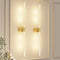 Gold Battery Operated Wall Sconce Set of 2, Rechargeable Wireless Wall Lights with Remote and Touch, 360° Rotatable Sconces Wall Decor for Bedroom Living Room (31.49 Inch, 2-Pack)