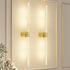 Gold Battery Operated Wall Sconce Set of 2, Rechargeable Wireless Wall Lights with Remote and Touch, 360° Rotatable Sconces Wall Decor for Bedroom Living Room (31.49 Inch, 2-Pack)