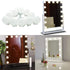 Hollywood Super Star Style Makeup Mirror Vanity LED Light Bulbs Kit for Dressing Table Dimmable & Plug in, Linkable and Flexible Strip, Mirror Not Included
