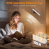 Magnetic Wireless Battery Operated Wall Sconce, Rechargeable Remote Control & Touch Control Wall Sconces Set of Two, 3-Color Temperatures LED Wall Lights, 360° Rotatable (Walnut, 2-Pack)