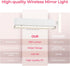 Wireless Vanity Lights for Mirror Set of 2-4000mAh Rechargeable Stick On Makeup Light with CCT Modes & Dimmable Brightness, Cordless Light for Mirror, Vanity, Bathroom, Renter Friendly