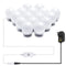 Hollywood Mirror Lights Makeup Vanity Lights, LED Vanity Mirror Lights Kit for Dressing Table, Dimmable and Adapter Plug in, Mirror Not Included (16 Bulbs Natural White)