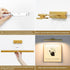 Picture Light Battery Operated, 16in Wireless Art Light for Paintings CCT Dimmable Recharging Battery Picture Light with Remote Control for Gallery Dartboard Art Bedroom Bathroom Gold