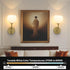 Rechargeable Wall Light Indoor,Battery Operated Wall Lamp with Remote,Indoor Wall Light with 3 Color Modes and RGB,Frosted Glass Wall Mounted Lamp for Living Room Bedrooms 2 Pack (Gold)