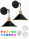 Battery Operated Wall Sconce, Wireless Wall Lights Set of 2, 13 RGB Colors Dimmable Battery Powered Wall Lamp with Remote Memory Function Auto Timer for Bedroom Living Room Hallway