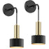 Battery Operated Wall Sconce Set of 2, Dimmable RGB Wall Sconce with Remote Indoor Battery Powered Wall Lamp Light for Bedroom Living Room
