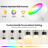 Battery Operated Wall Sconce Set of 2, Dimmable RGB Wall Sconce with Remote Indoor Battery Powered Wall Lamp Light for Bedroom Living Room