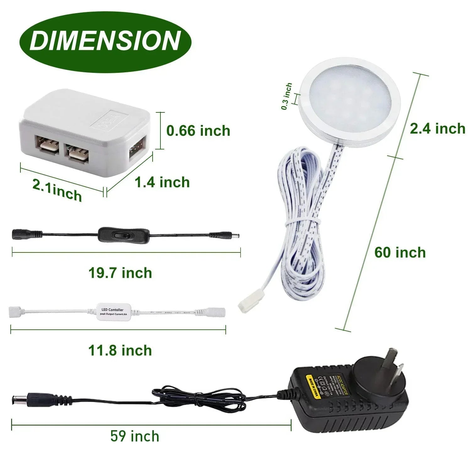 RGB Color Changing LED Under Cabinet Lighting Kit,Aluminum Slim Cabinet LED Puck Lights for Kitchen Counter Wardrobe Counter Furniture Shelf Ambiance Christmas Xmas Decoration Lighting (8)