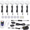 Dimmable & Timing Under Counter Lights Kitchen with Wireless RF Remote,Ultra-Thin 240V LED Cabinet Lights,12W Shelf Lights，6 Lights,Daylight White