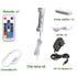 LED Under Cabinet Night Lights Kit for Glass Edge Shelf Back Side Lighting Using Flexible Cable and Clip with RF Remote(6 Lights RGB)