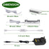 LED Under Cabinet Night Lights Kit for Glass Edge Shelf Back Side Lighting Using Flexible Cable and Clip with RF Remote(6 Lights RGB)