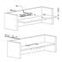 LED Under Cabinet Night Lights Kit for Glass Edge Shelf Back Side Lighting Using Flexible Cable and Clip with RF Remote(6 Lights RGB)