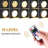 Dimmable LED Under Cabinet Lighting, Counter Showcase Kitchen Lighting Fixtures with 12V Plug in Adapter and Dimmable Wireless Remote Control, 3 Ultra Slim Puck Lights Kit (Warm White2700K)