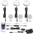3 Pack Round Display 240V LED Puck Lights,6W Under Cupboard Counter Shelf Lights(Daylight White 6000K)