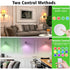 LED Puck Lights with Remote Battery Powered RGB Puck Light for E27 Chandelier,Dimmable Puck Light for Table Lamp Cupboard