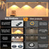6 Lights LED Rechargeable Slim Cabinet Light, 2cm, Remote Control, Magnetic Mount
